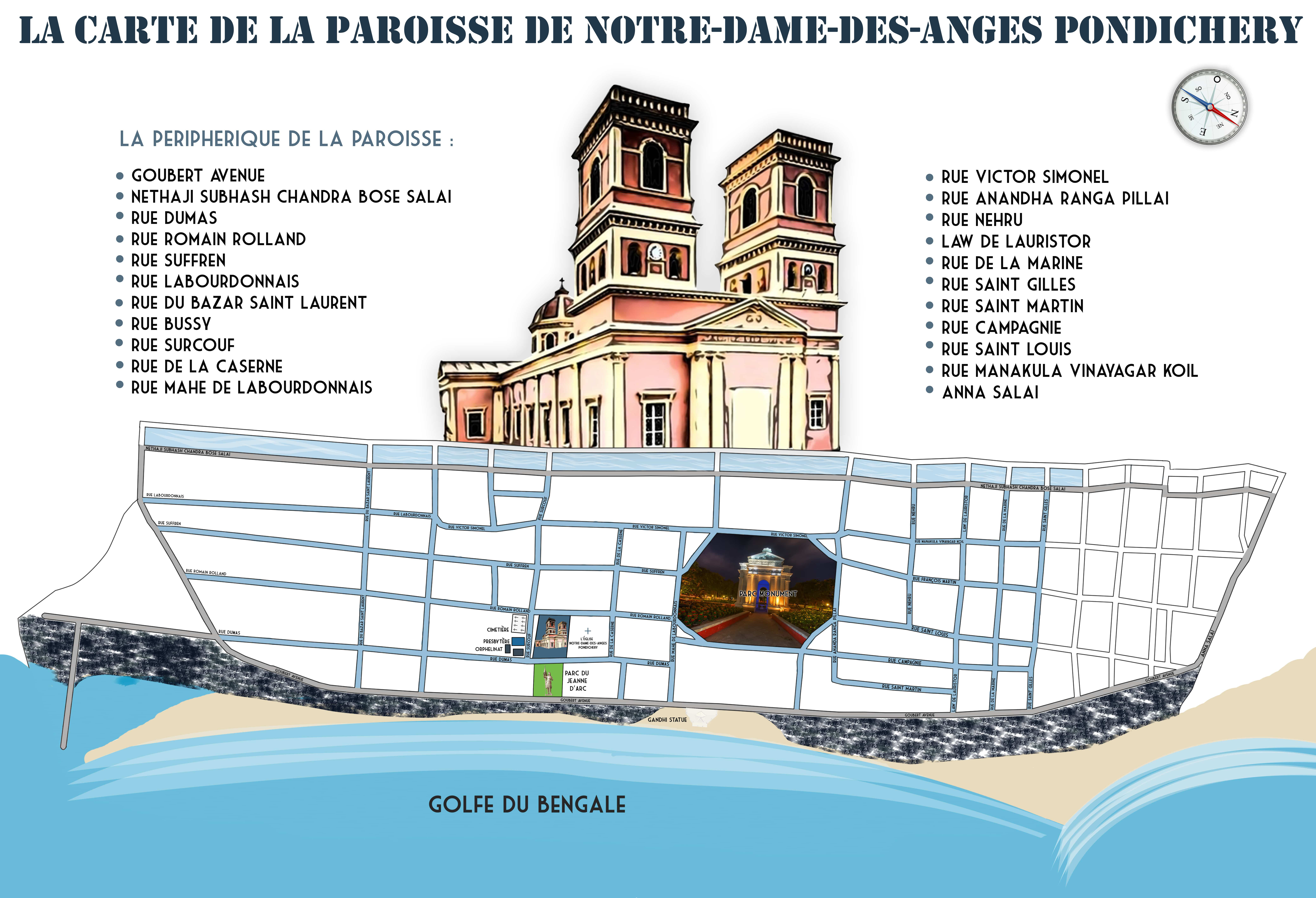 Site Map for Our Lady of Angels Church
