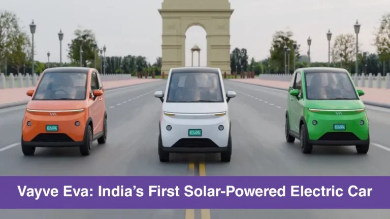 Vayve Eva: India’s First Solar-Powered Electric Car Unveiled at Auto Expo 2025