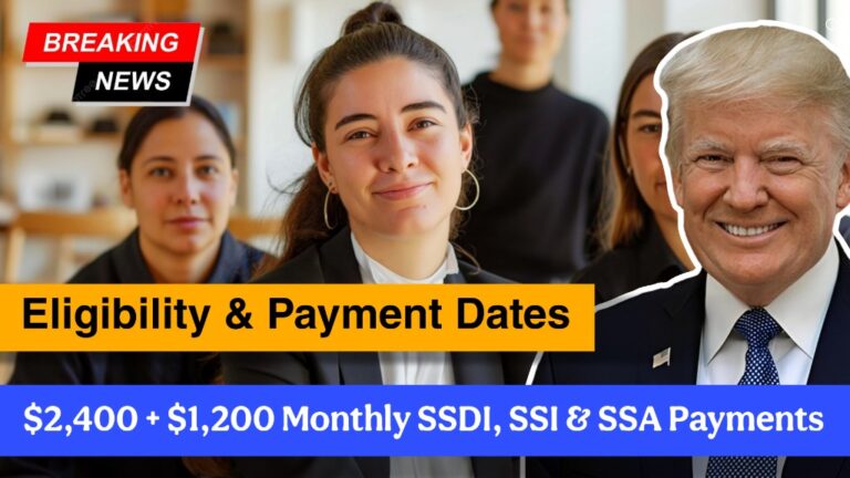 $2,400 + $1,200 Monthly SSDI, SSI & SSA Payments – Eligibility & Payment Dates