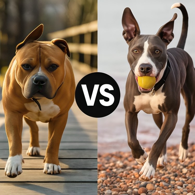 American Staffordshire Terrier vs. American Pit Bull Terrier 2 American Staffordshire Terrier vs. American Pit Bull Terrier