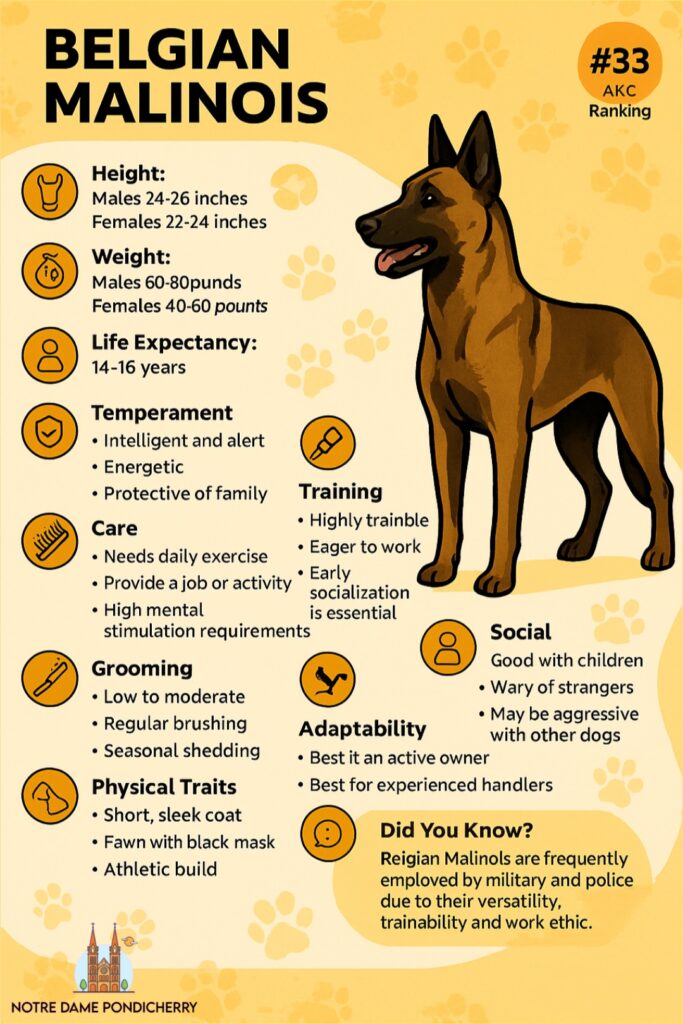 7 Dog Breeds That Dominate in Agility Sports 11 belgian malinois Profile