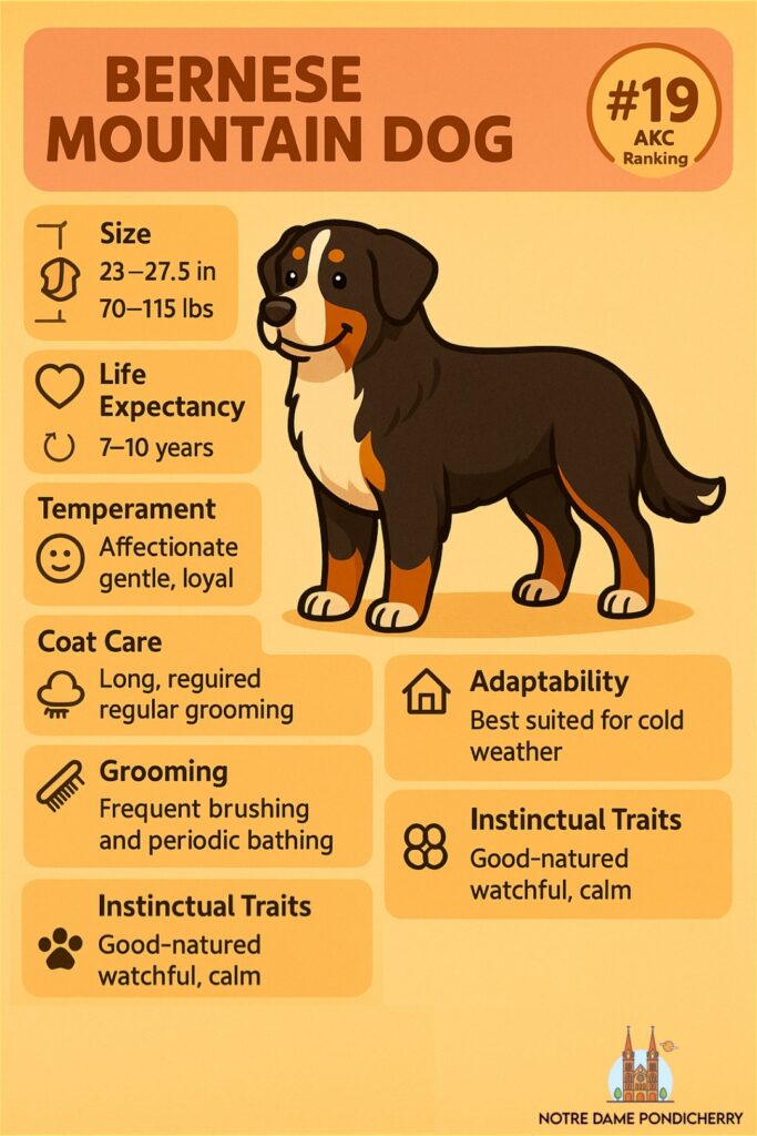 20 AKC Most Popular Dog Breeds Right Now 20 Bernese Mountain Dog Profile