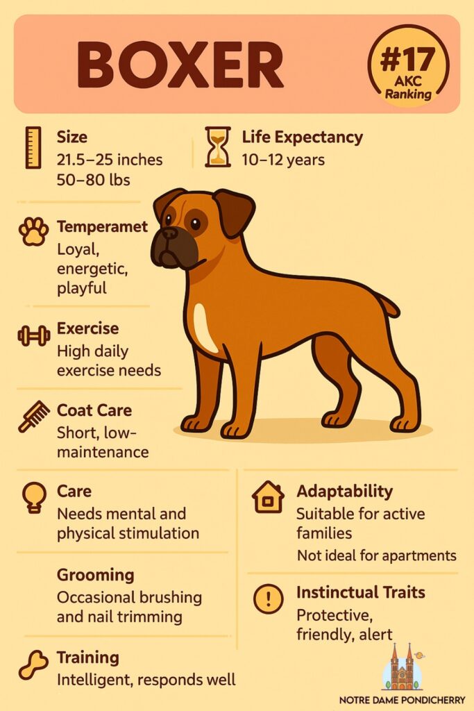 11 Sweet-Natured Mid-Sized Dogs That Make Great Family Pets 7 Boxer Dog Profile