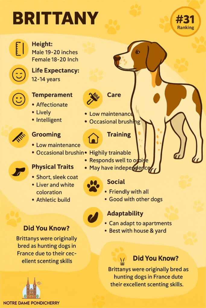 11 Sweet-Natured Mid-Sized Dogs That Make Great Family Pets 11 Brittany Spaniel Profile