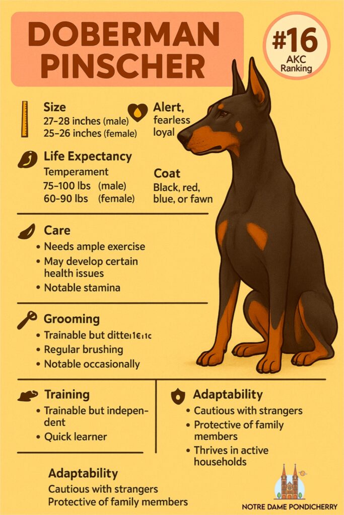 20 AKC Most Popular Dog Breeds Right Now 17 Doberman Pinscher Profile