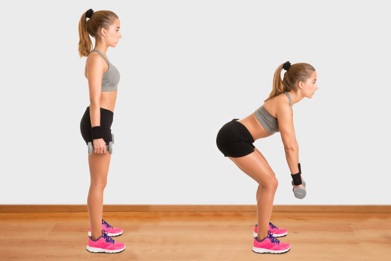 Dumbbell Deadlifts