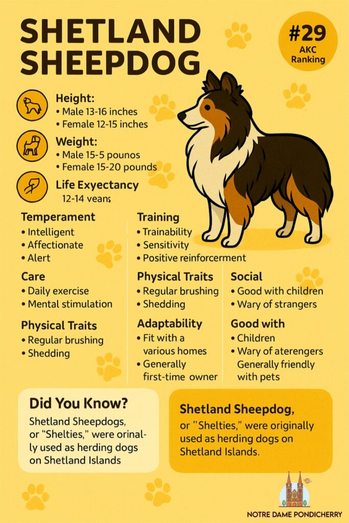 11 Sweet-Natured Mid-Sized Dogs That Make Great Family Pets 5 Shetland Sheepdog Profile