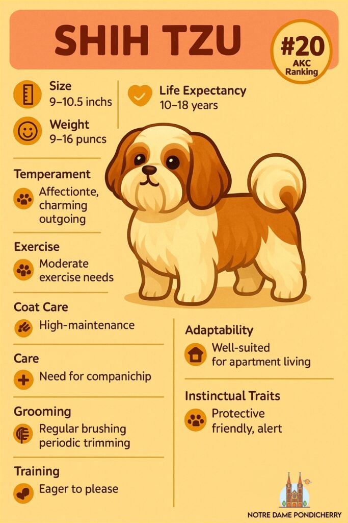 Top 15 Apartment Dog Breeds Perfect for the American Household 6 Shih Tzu Dog Profile