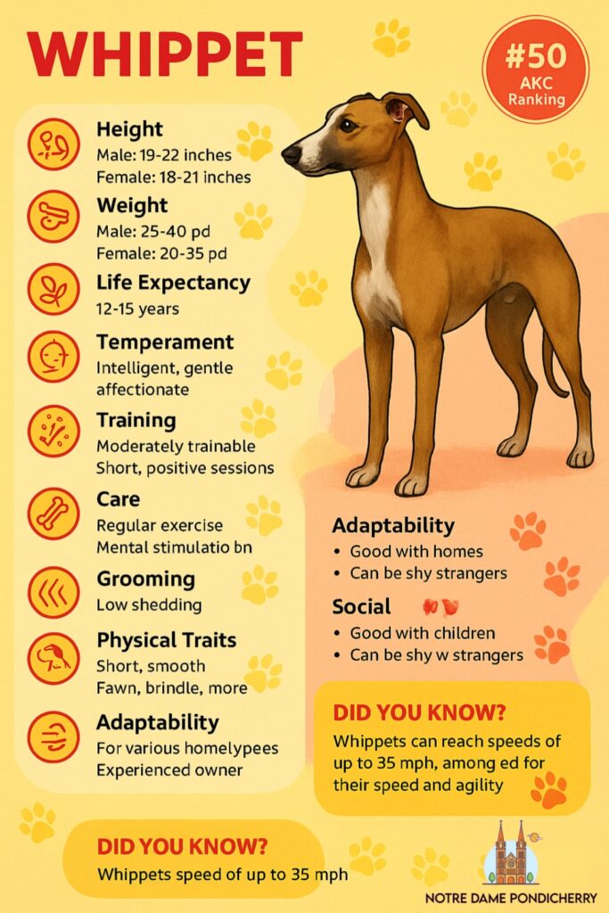 5 Heat-Tolerant Dogs Perfect for Summer Fun 5 Whippet Dog Profile