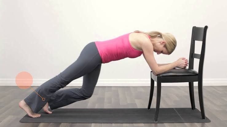 Get Fit at Home: 5 Chair Exercises for Strength and Fat Loss 6 Chair Plank Shoulder Taps