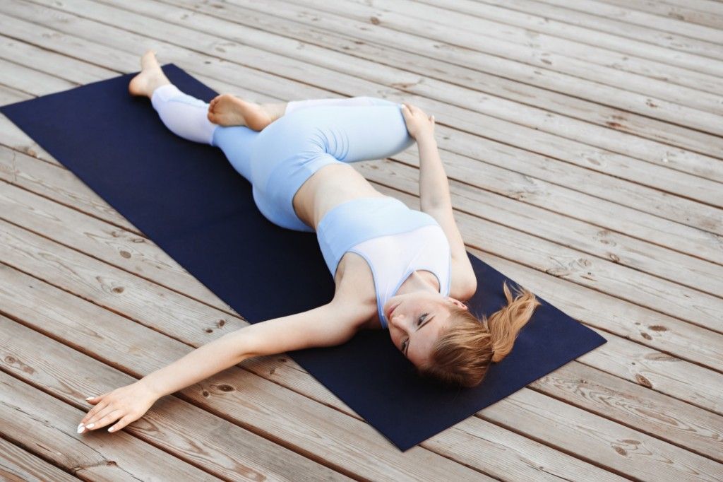 No Massage? No Problem. These Yoga Poses Deliver Instant Relief 6 Reclined Spinal Twist